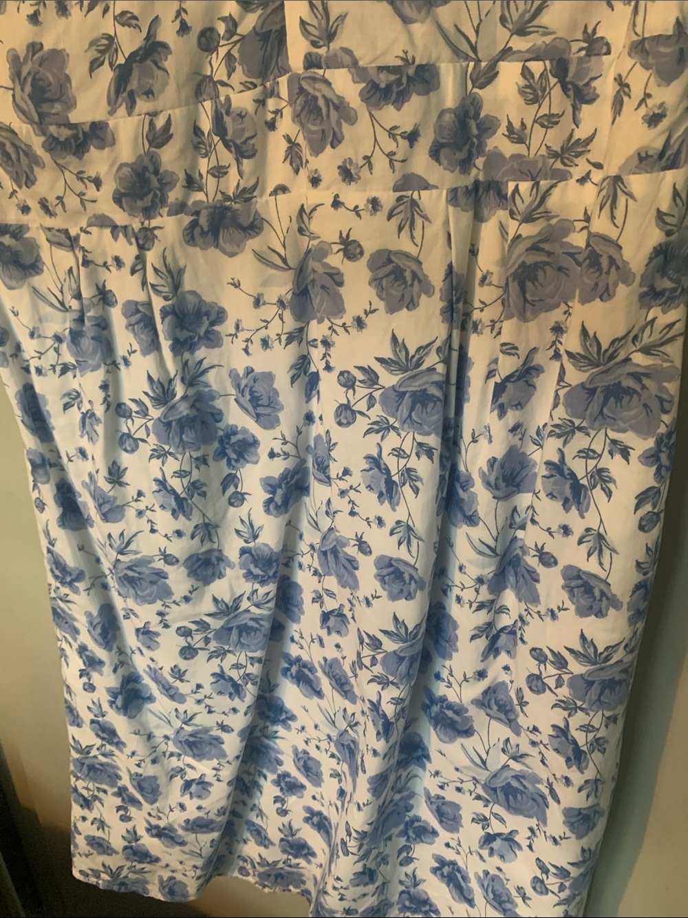 Simply Southern Blue Floral White Sundress with Ruffle Sleeves - Picture 6 of 11